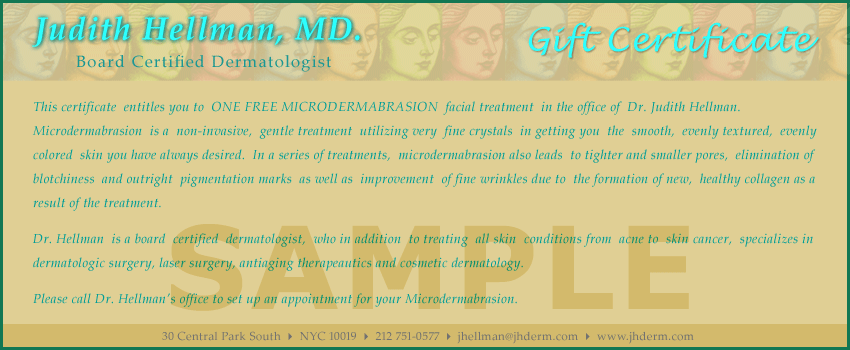 Judith Hellman M.D. - Gift Certificate