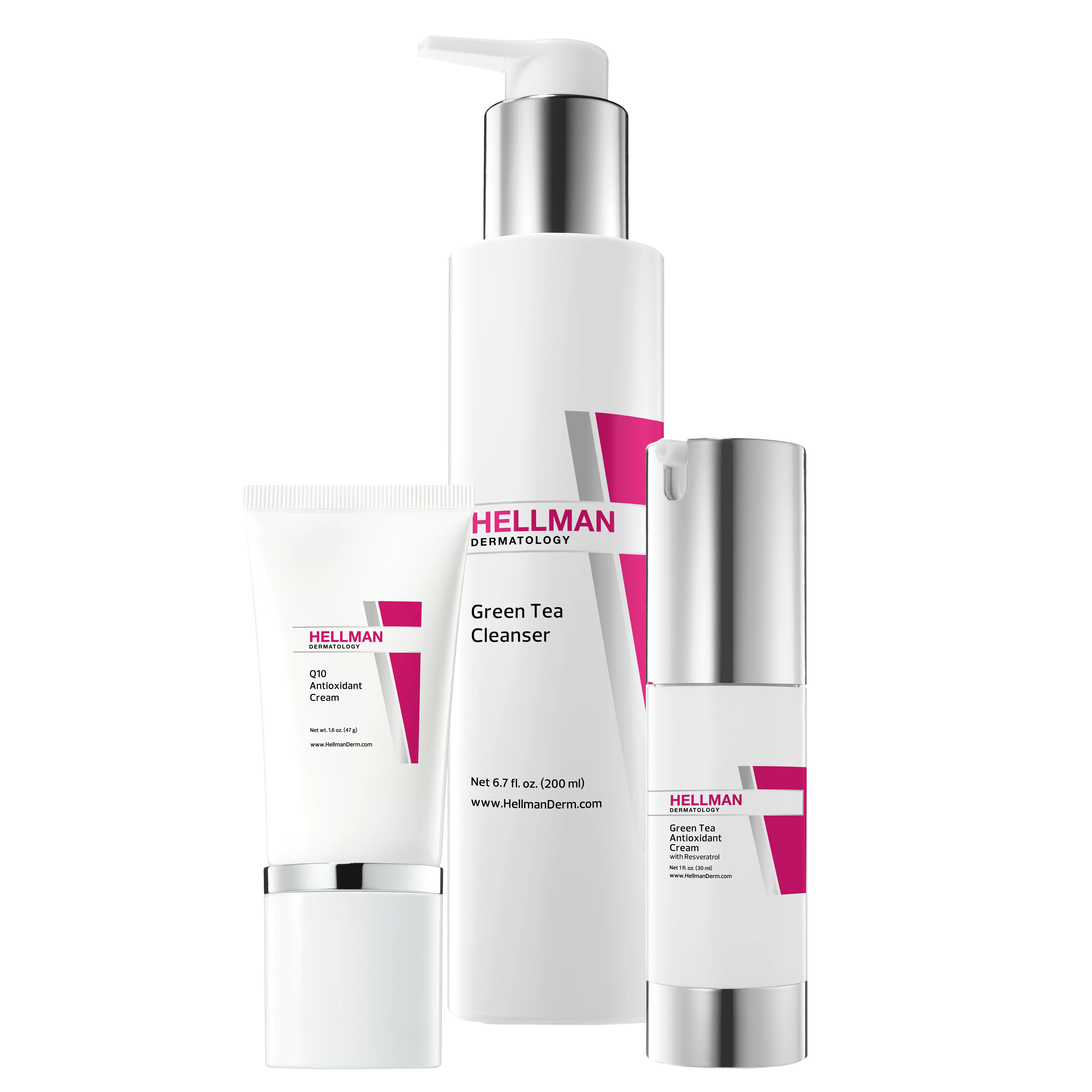 Green Tea Cleanser + Green Tea Antioxidant Cream + Q 10 Antioxidant Cream - Price: $135